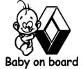 Sticker auto - Baby on board Renault