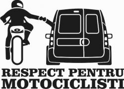 Respect pentru motociclisti - Kangoo - Stickere personalizate