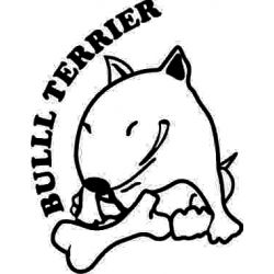 Sticker Bull Terrier - Stickere personalizate