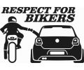 Respect for bikers - Polo GTI - Stickere personalizate