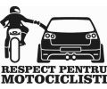 Respect pentru motociclisti - R 32 - Stickere personalizate